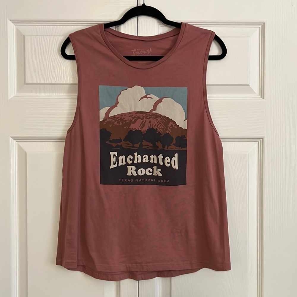 The Landmark Project XL dusty rose graphic muscle tank top. New, never worn.
